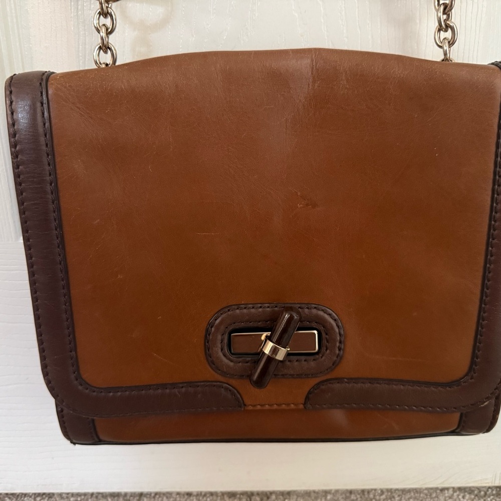 Banana Republic Tan and Brown Crossbody Bag